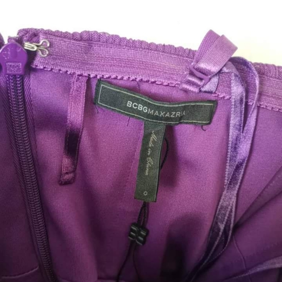 BCBGMaxaAzria Bustier Tiered Ruched Dress - Picture 4 of 5